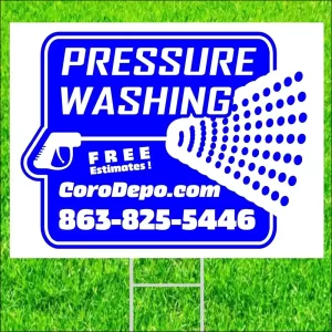 Pressure Wash Service Yard Sign